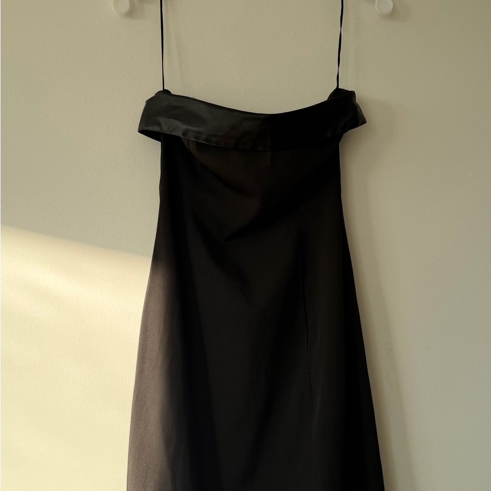 Mango Black Strapless Dress